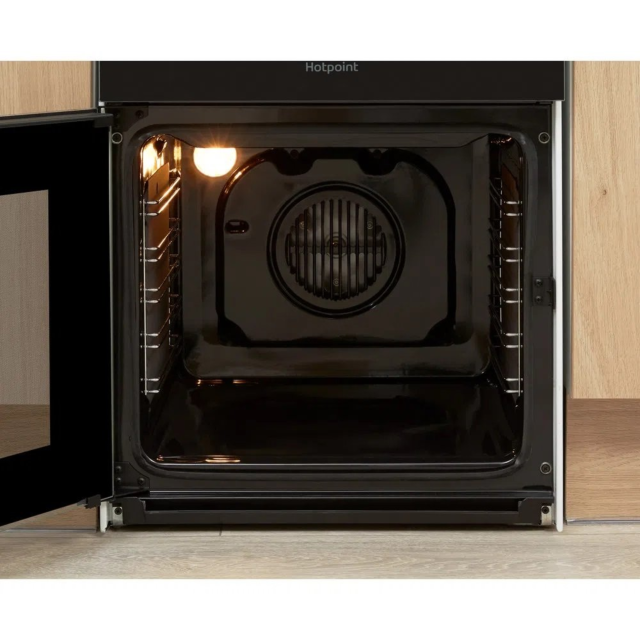 Hotpoint HD5V93CCW 50 cm Ceramic Double Electric Cooker