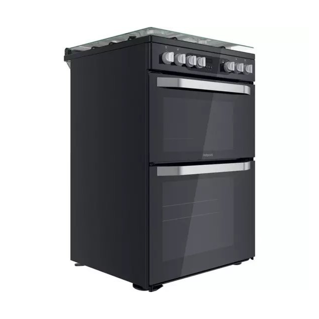 Hotpoint HDM67G9C2CB 60 cm Dual Fuel Cooker - Black