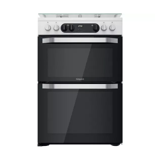 Hotpoint HDM67G9C2CW 60 cm Dual Fuel Cooker - White