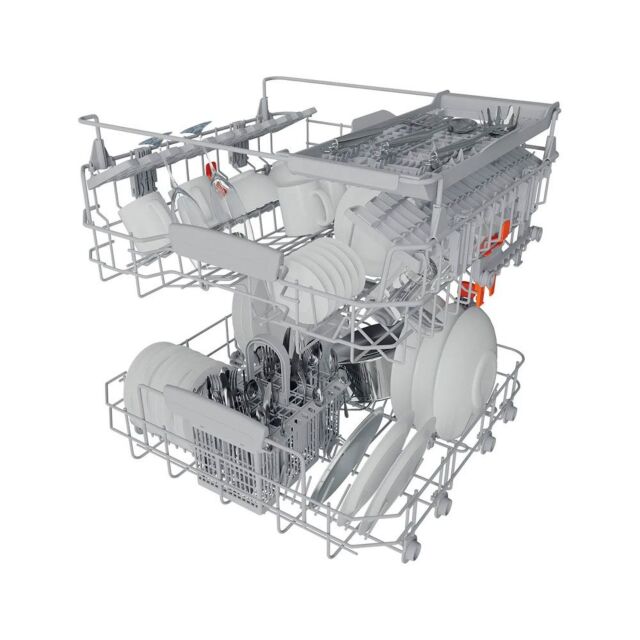 Hotpoint HFC3C26WCXUK 14 Place Setting Dishwasher Inox