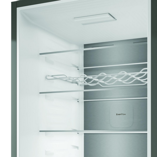 Hotpoint HPK26413XR6UKE 59.5cm 70/30 Fridge Freezer Black Steel
