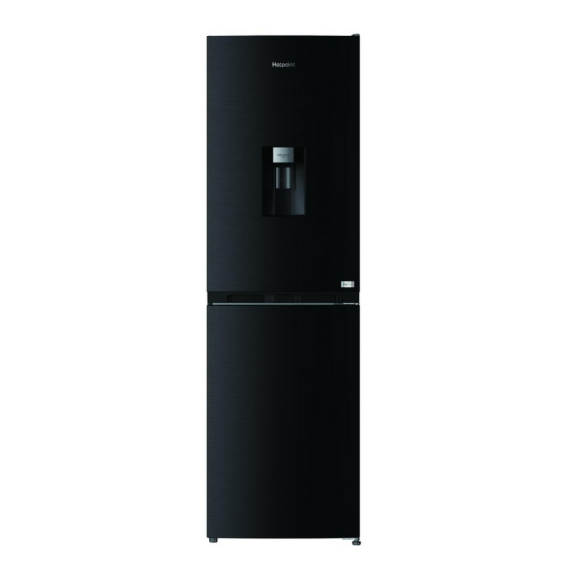 Hotpoint HPKF3241WXR4UK 54.5cm 50/50 Fridge Freezer Black Steel