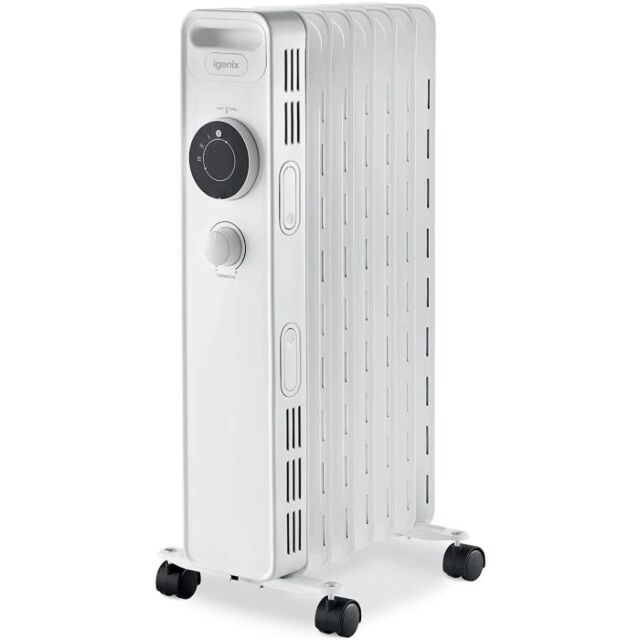 Igenix IG2620 2Kw Manual Oil Filled Radiator White