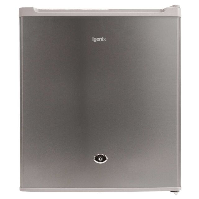 Igenix IG6711 44Cm Counter Top Fridge With Lock S/Steel Effect