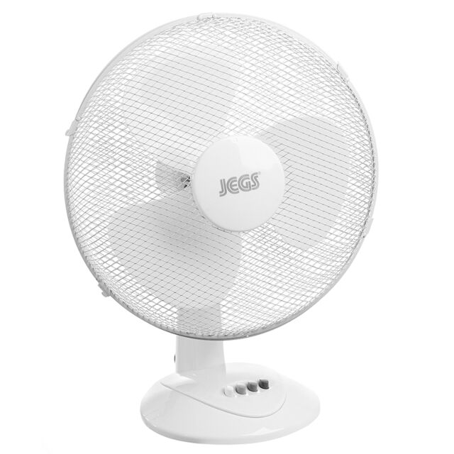 Jegs JM604 16inch 45W Desk Fan White