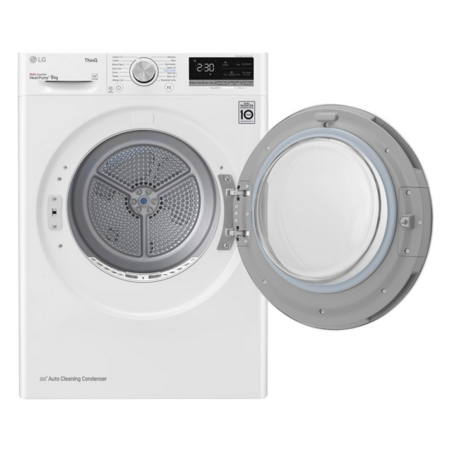 LG FDV709W 9kg Tumble Dryer White