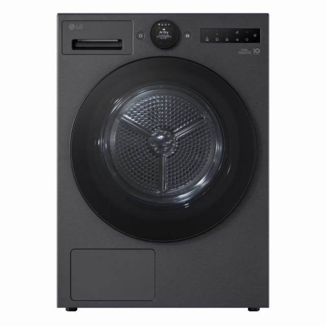 LG RHX7010TBB 10kg Heat Pump Tumble Dryer - Black