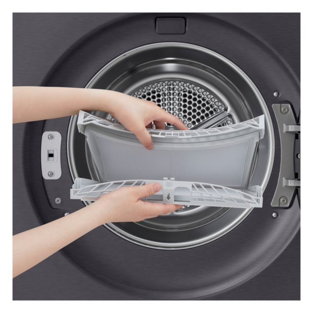 LG RHX7010TBB 10kg Heat Pump Tumble Dryer - Black