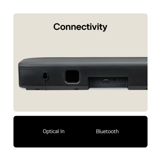LG SQM1.AGBRLLK 2.0 Channel 40W Black Soundbar Speaker