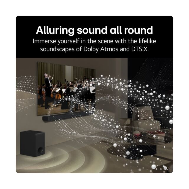 LG US70TY.AGBRLLK 3.1.1ch Soundbar & Subwoofer