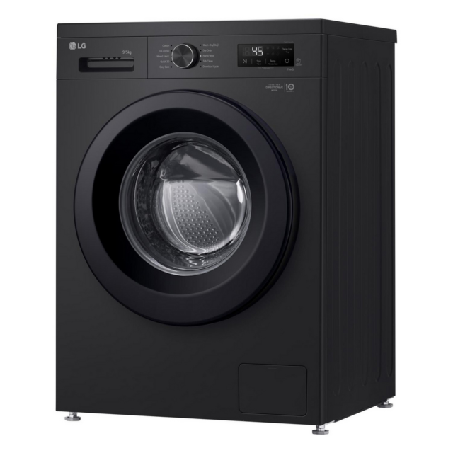 LG W4X1095NNK 9kg/5kg 1400 Spin Washer Dryer Gloss Black