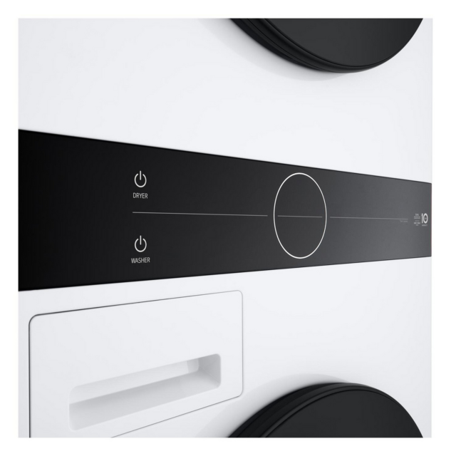 LG WT1210WWF 12kg/10kg 1400 Spin Wash Tower - White