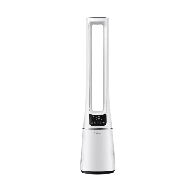 Midea AMS150-PBW Bladeless Tower Fan With Air Purifier White