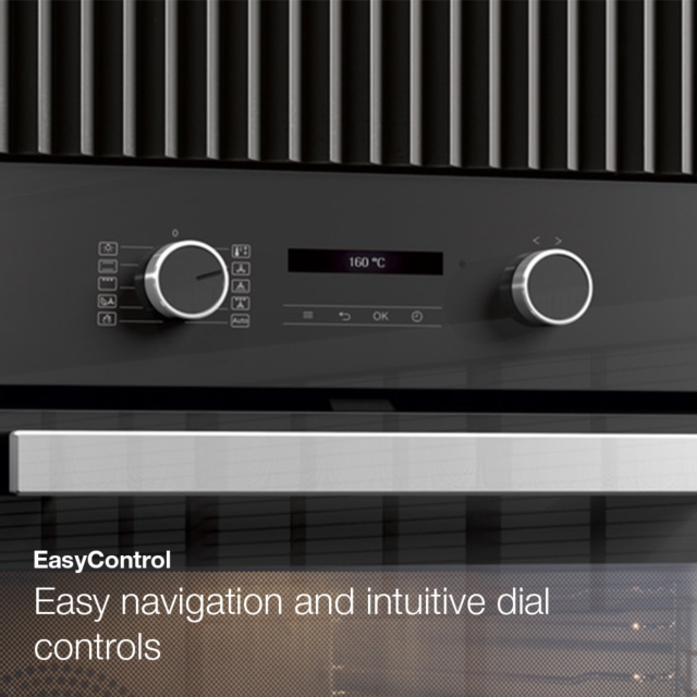 Miele H 2465 BP 59.5cm Built-In Electric Oven Black