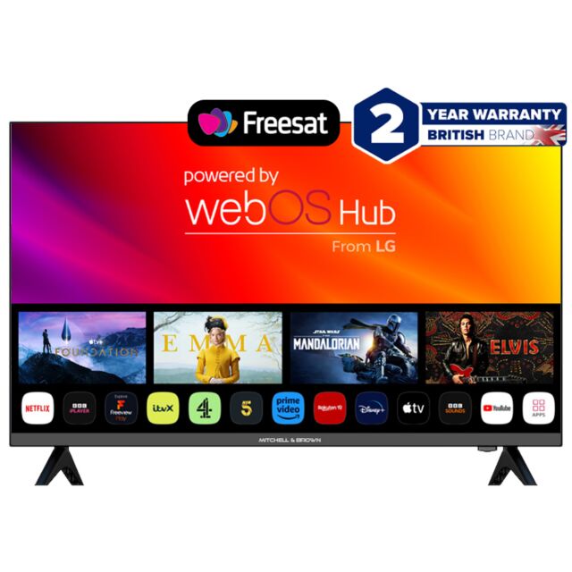 Mitchell + Brown JB32CU1811 32″ HD Ready Webos Smart TV With Freesat