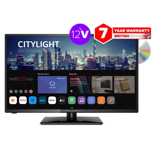 Mitchell + Brown JB32DVD1811ST 32″ HD Ready Webos Smart DVD TV Combo