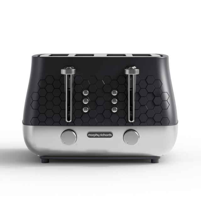 Morphy Richards 243020 Cassini 4-Slice Toaster Moonless Night - Black