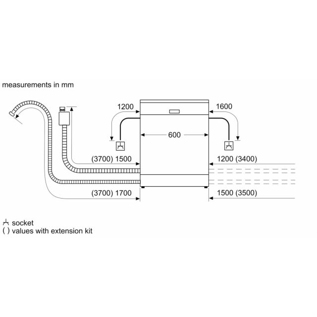 Neff S195HCX02G Integrated Dishwasher - 14 Place Settings