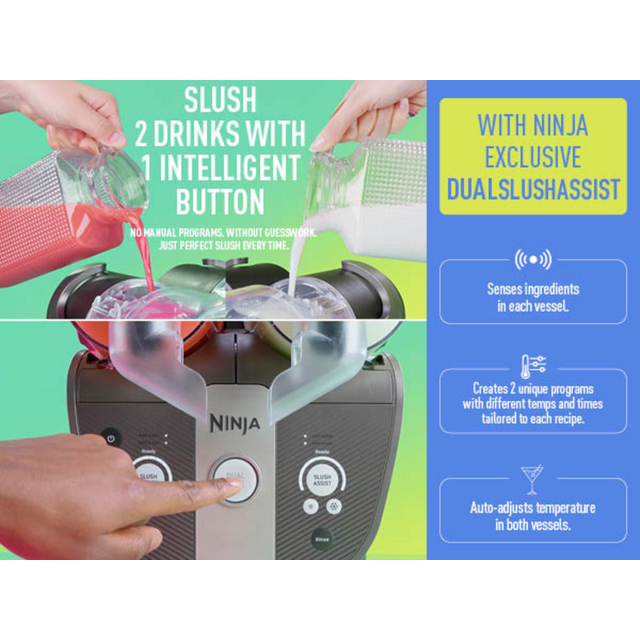 Ninja FS701UKBL SLUSHi Twist Frozen Drink Maker Blue