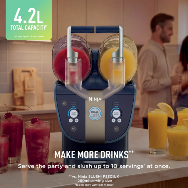 Ninja FS701UKBL SLUSHi Twist Frozen Drink Maker Blue