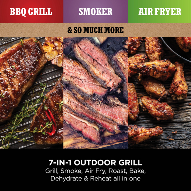 Ninja OG703UK Electric Woodfire BBQ Grill & Smoker