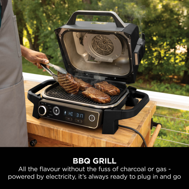 Ninja OG703UK Electric Woodfire BBQ Grill & Smoker
