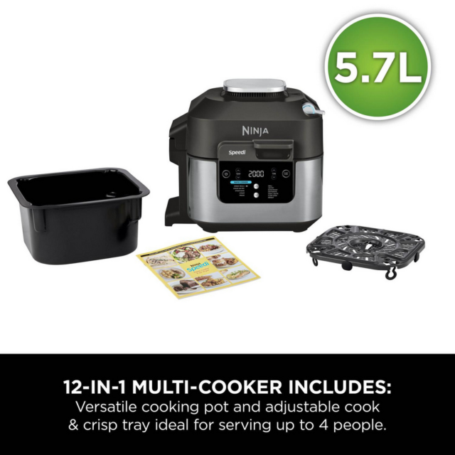 Ninja ON500UK Speedi 12-in-1 Air Fryer & Slow Cooker