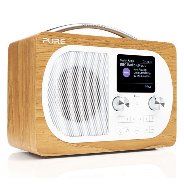 PURE EVOKEH4OAK Dab+ / FM Portable Radio With Bluetooth Oak