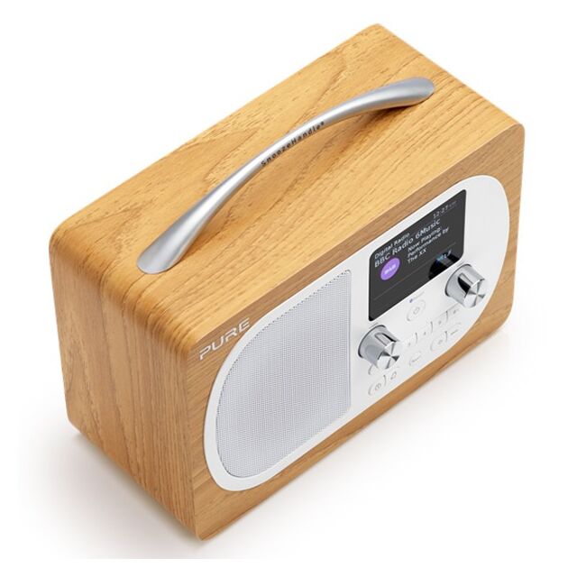 PURE EVOKEH4OAK Dab+ / FM Portable Radio With Bluetooth Oak
