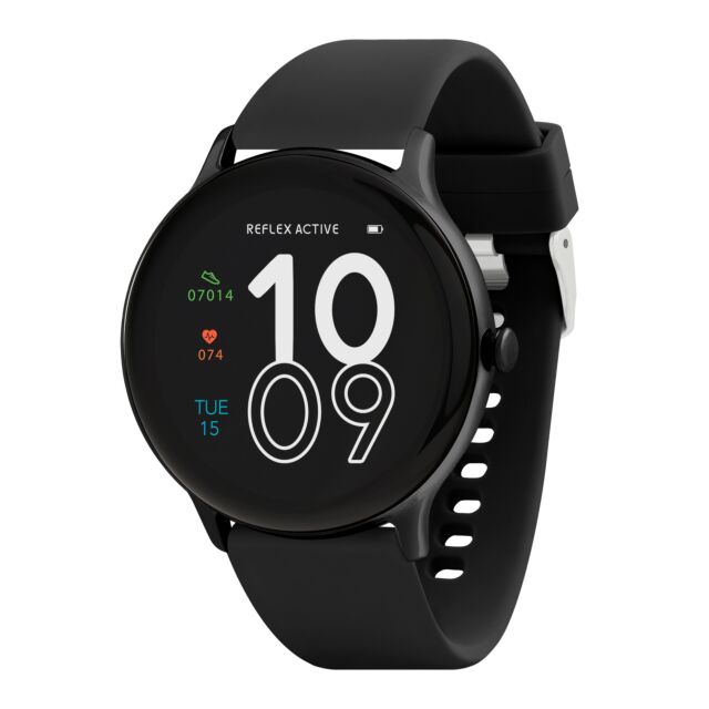 Reflex Active RA22-2182 Series 22 Black Smart Calling Watch - Black