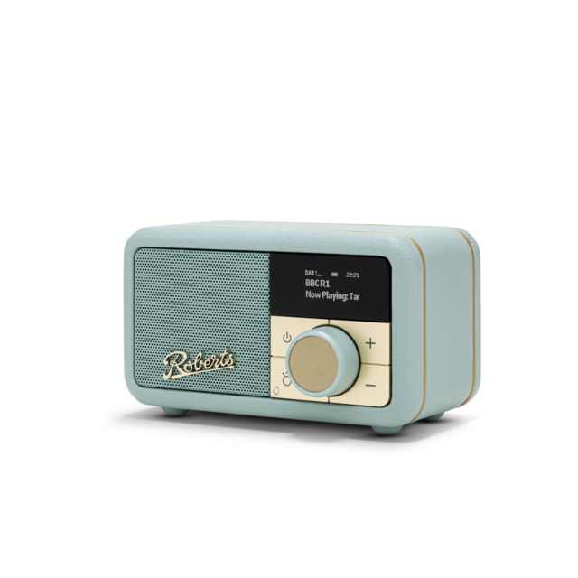 Roberts Radio PETITE2DE Revival Dab/Dab+/Fm RDS Bluetooth Portable Radio Duck Egg Blue