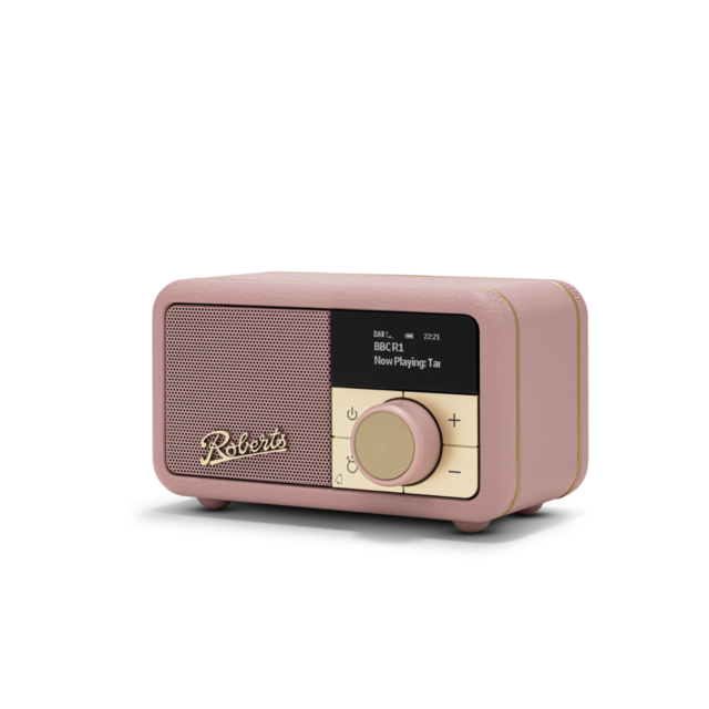 Roberts Radio PETITE2DP Revival Dab/Dab+/Fm RDS Bluetooth Portable Radio Dusty Pink