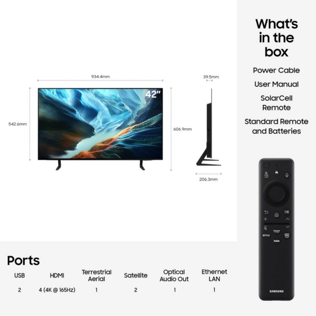 Samsung QE42S90HAEXXU 42inch OLED AI Smart TV