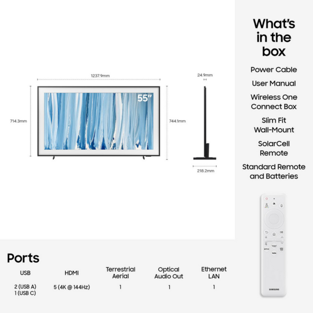 Samsung QE55LS03HWUXXU 55inch Neo QLED Smart TV Art Mode