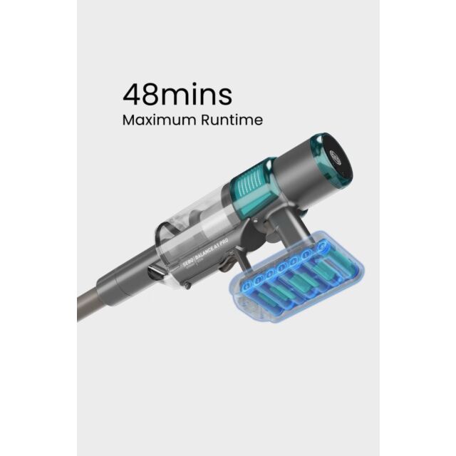 Sebo 95005GB Balance A1 Pro Cordless Stick Vacuum With Stand Ocean