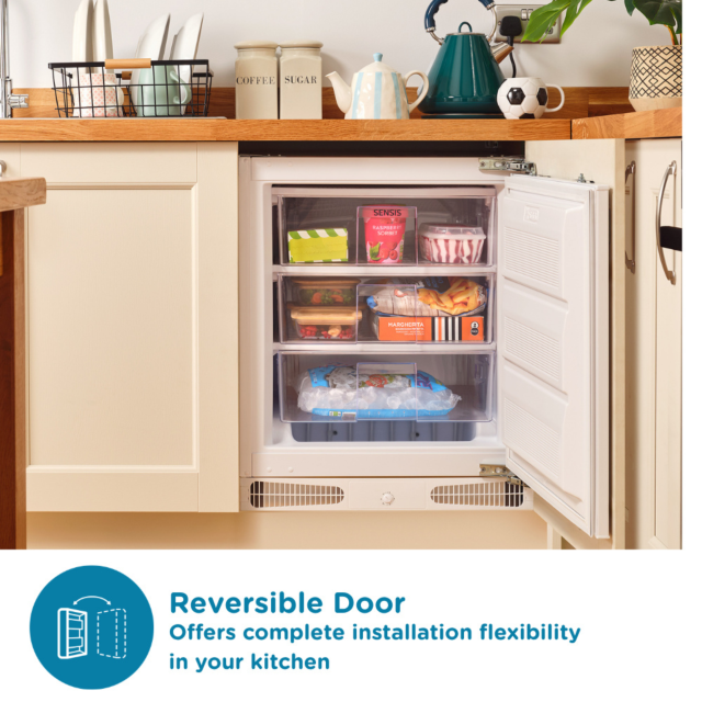 Sensis RFUCBI01Z54EW 59.5cm Integrated Static Freezer