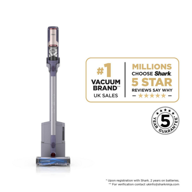 Shark BU3621UKT Cordless Stick Vacuum Cleaner Glacier Blue