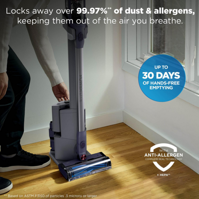 Shark BU3621UKT Cordless Stick Vacuum Cleaner Glacier Blue