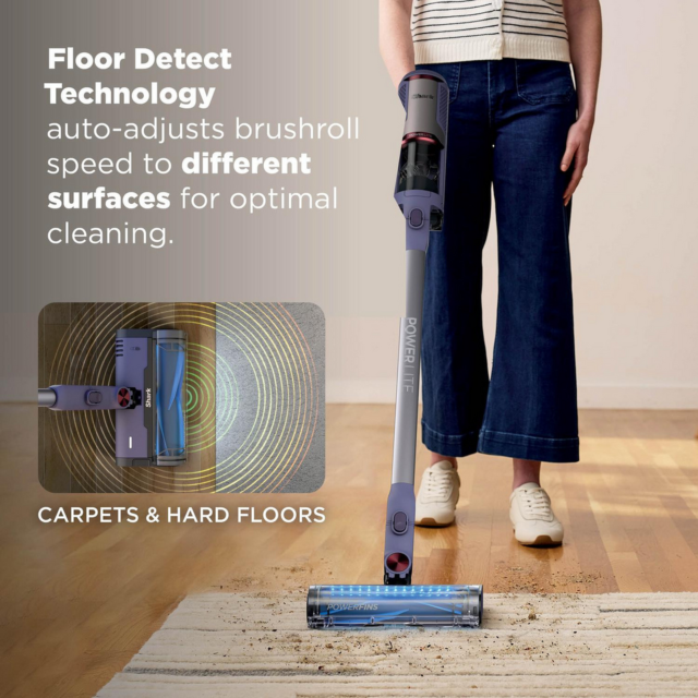 Shark BU3621UKT Cordless Stick Vacuum Cleaner Glacier Blue