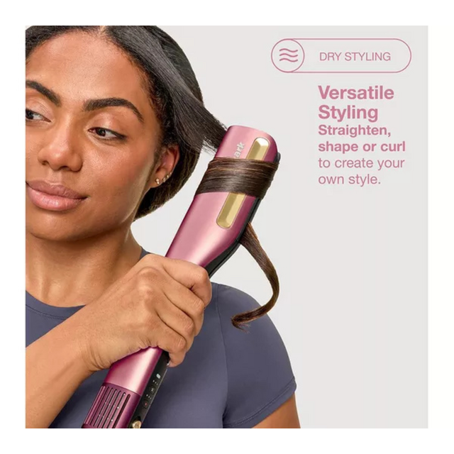 Shark HT401UKPK SilkiPro 2-in-1 Hair Straightener Dryer