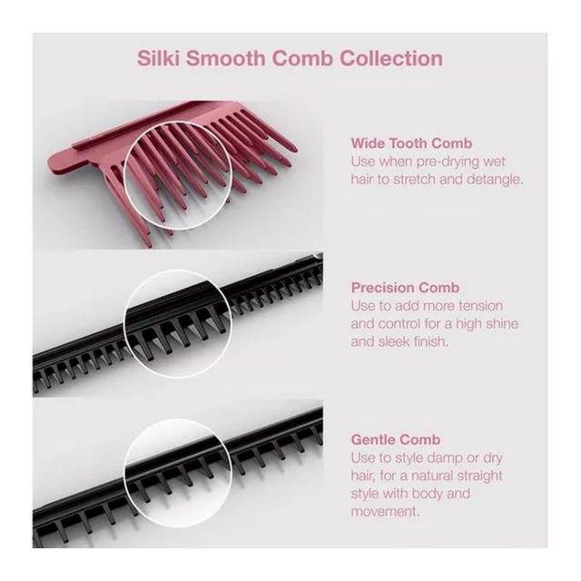 Shark HT401UKPK SilkiPro 2-in-1 Hair Straightener Dryer