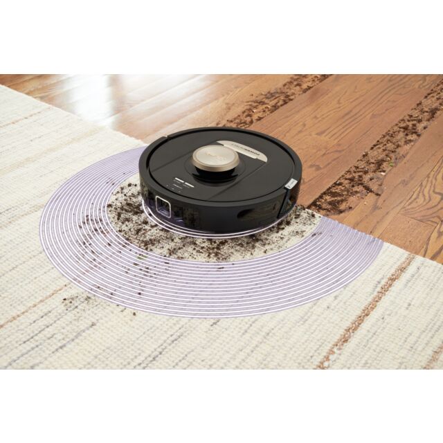 Shark RV2820VEUK PowerDetect Self-Empty Robot Vacuum - 100 Min Minutes Run Time - Black