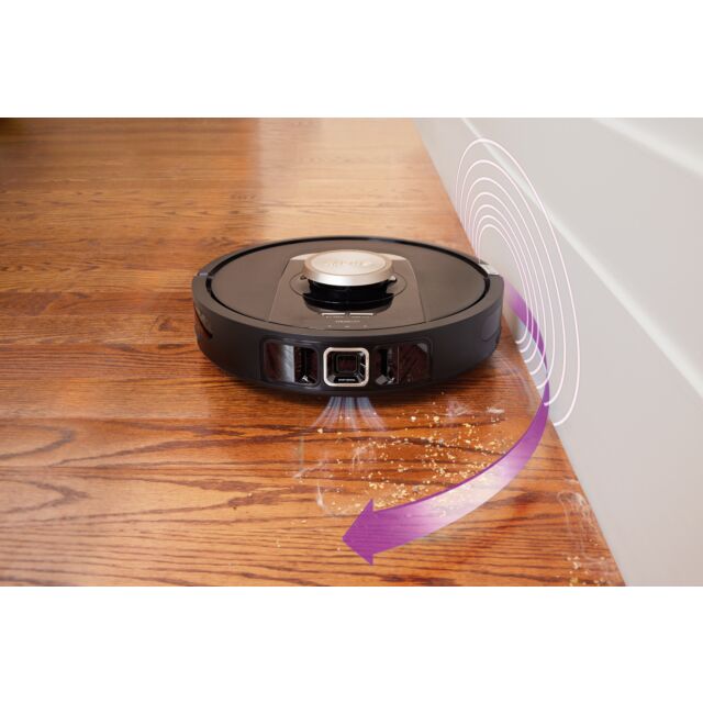 Shark RV2820VEUK PowerDetect Self-Empty Robot Vacuum - 100 Min Minutes Run Time - Black