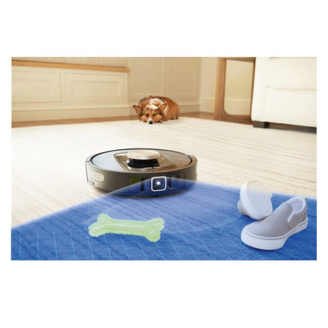 Shark RV2820VEUK PowerDetect Self-Empty Robot Vacuum - 100 Min Minutes Run Time - Black