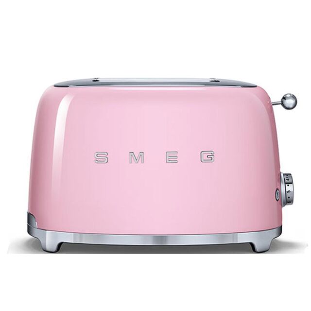 Smeg TSF01PKUK Retro Style Toaster Pink