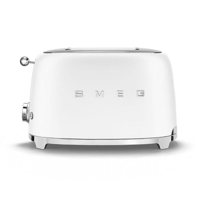Smeg TSF01WHUK Retro Style 2 Slice Toaster White