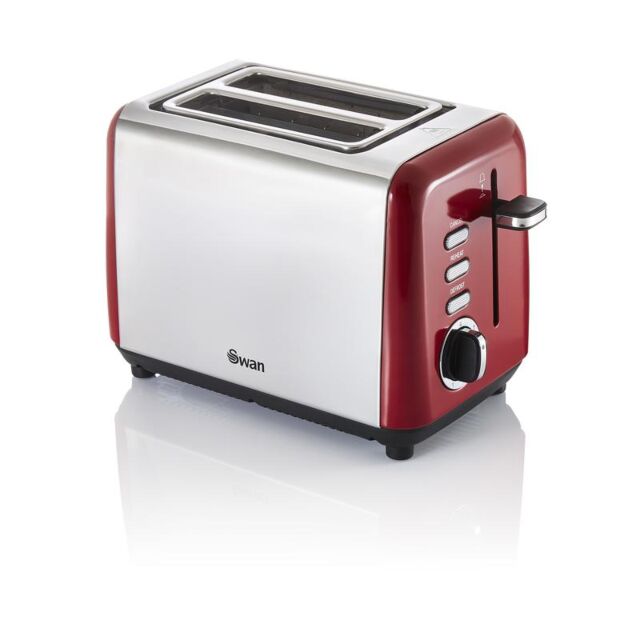 Swan ST14015RN Townhouse 2 Slice Toaster Red