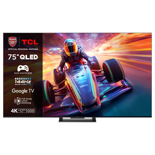 TCL 75C745K 75inch 4K QLED HDR Pro Google TV