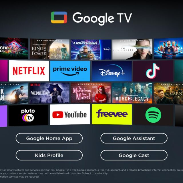 TCL 85T8C-UK 85inch 4K QLED HDR Smart Ultra HD Google TV