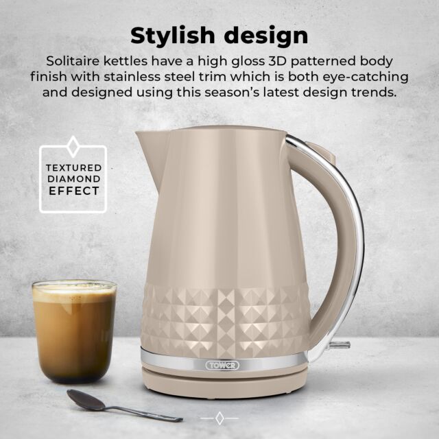 Tower T10075MSH 3Kw Jug Kettle Latte